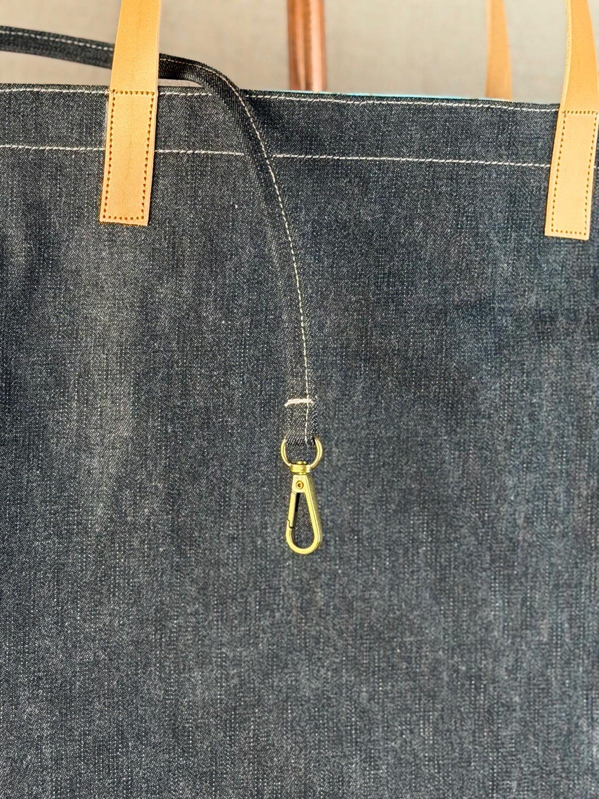 TAŠKA PLETENÁ V DENIMU - Obrázek 3